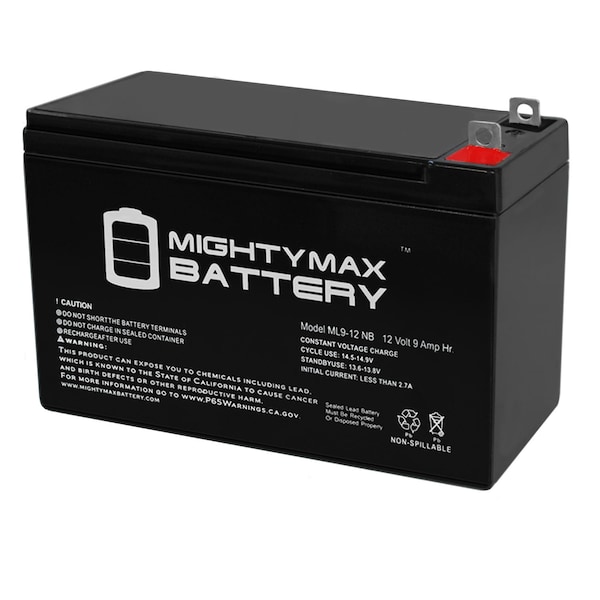 12V 9AH SLA Battery Replacement For Schumacher 5799000007 - 2 Pack